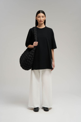 Футболка свободного кроя из джерси