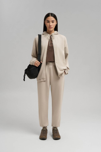 Брюки-джоггеры из трикотажа интерлок