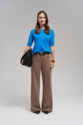 Легкий джемпер с коротким рукавом