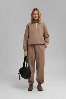 Толстовка свободного кроя из футера