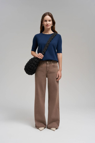 Легкий джемпер с коротким рукавом