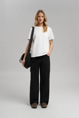 Футболка свободного кроя из джерси