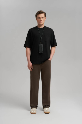 Футболка объемного кроя из джерси