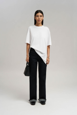 Футболка свободного кроя из джерси