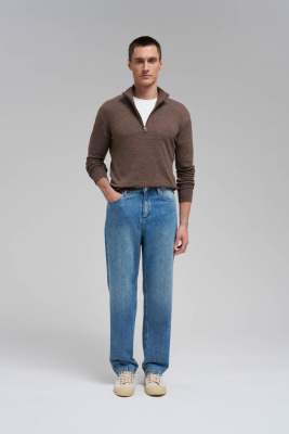 Джемпер прямого кроя из хлопка