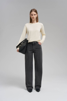 Джемпер полуприлегающего кроя из хлопка