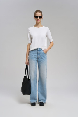 Легкий джемпер с коротким рукавом