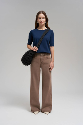 Легкий джемпер с коротким рукавом