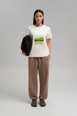 Футболка прямого кроя из джерси