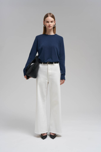 Джемпер полуприлегающего кроя из хлопка