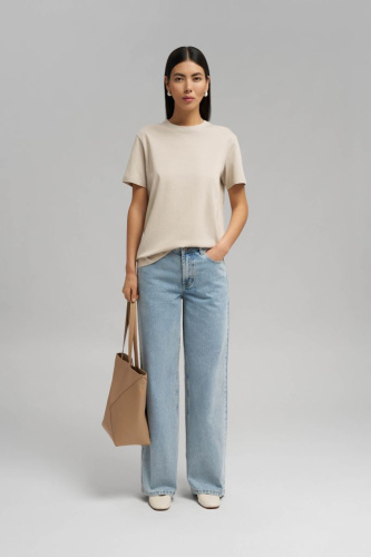 Футболка свободного кроя из хлопкового джерси