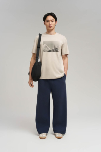 Футболка свободного кроя из джерси