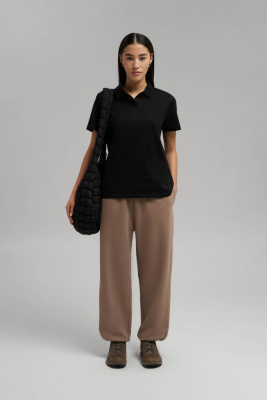 Поло прямого кроя из мерсеризованного хлопка