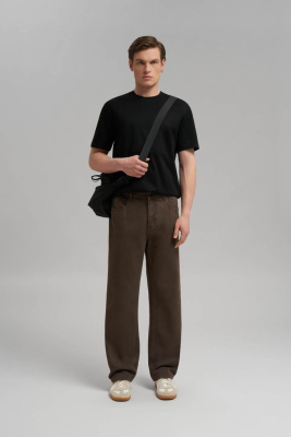 Футболка прямого кроя из мерсеризованного хлопка