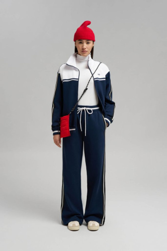 Брюки свободного кроя из футера