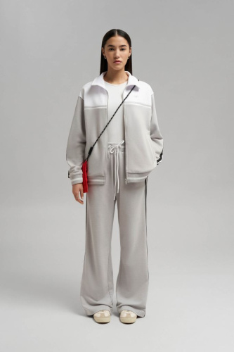 Брюки свободного кроя из футера