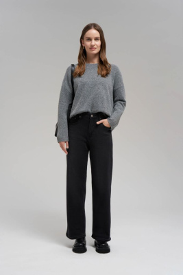 Укороченные джинсы прямого кроя