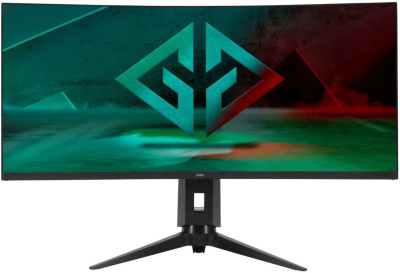 Монитор 34" GMNG Gaming GM-34C11W GM34VG01 черный, VA, 3440x1440, 165Hz, 2ms, 4000:1, 300cd/m2, 178°/178°, HDMI M/M, матовая HAS Piv, G-Sync, FreeSync