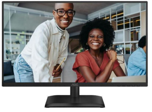 Монитор 23,8" AOC 24E4U 1920x1080, WLED, 16:9, IPS, 300cd, 1500:1, 4ms, 178°/178°, HDMI, DP, 4*USB, 120hz, Speakers, VESA, pivot, black