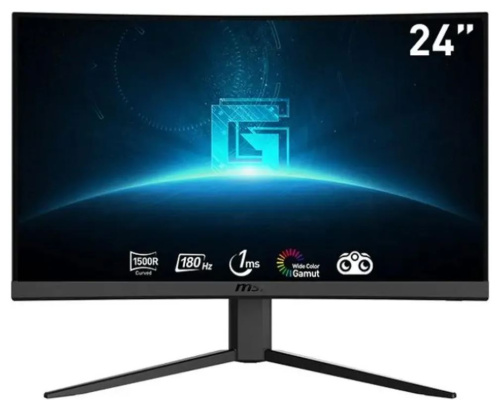 Монитор 23,6" MSI G24C4 E2 9S6-3BA01T-052 1920x1080, 16:9, VA, 180Hz, 1ms, 3000:1, 250cd, 178гр/178гр, 2*HDMI, DP, black