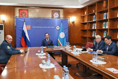 Глава Якутии принял участие во всероссийском совещании по подготовке к пожароопасному сезону / ЯСИА   