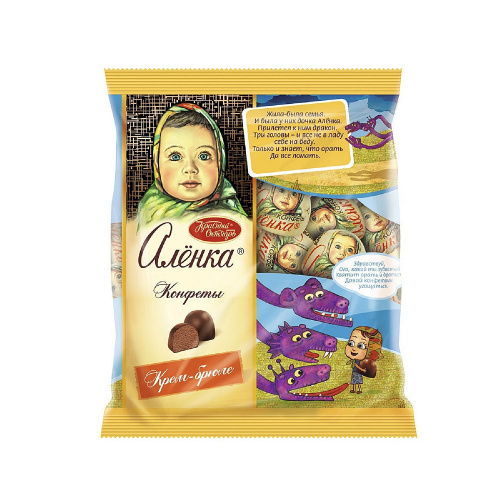 Конфеты Аленка крем-брюле, Красный Октябрь, 250 гр.