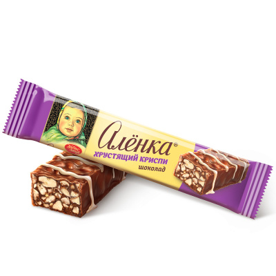 Шоколад Алёнка с начинкой варёная сгущёнка, Красный Октябрь, 48 гр.