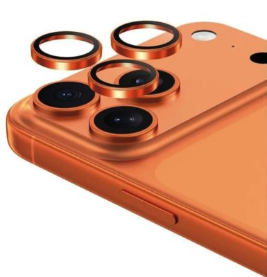 Защитное стекло Gerlax (GG-202) на линзы камер для Apple iPhone 17 Pro/17 Pro Max (оранжевый)