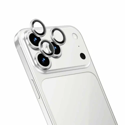 Защитное стекло Gerlax (GG-202) на линзы камер для Apple iPhone 17 Pro/17 Pro Max (серебристый)