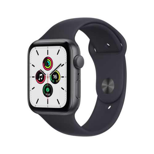 Смарт-часы Apple Watch SE 44mm (GPS) Space Gray Aluminum Case with Midnight Sport Band (MKQ63)