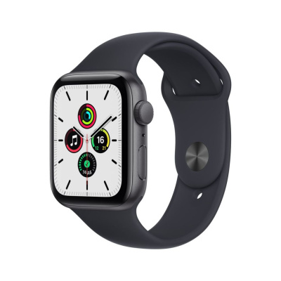 Смарт-часы Apple Watch SE 44mm (GPS) Space Gray Aluminum Case with Midnight Sport Band (MKQ63)