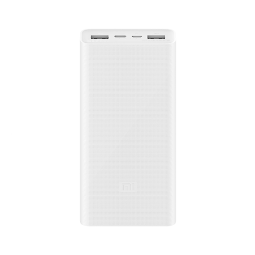 Универсальный внешний аккумулятор Xiaomi Mi Power Bank 3 20000 mAh (PLM18ZM) (белый)