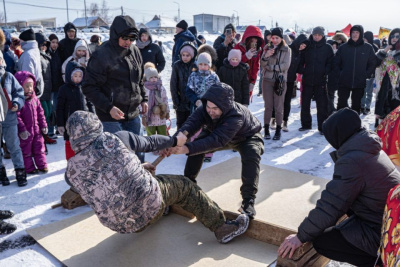 Проводы зимы прошли в селе Пригородный / ЯСИА   