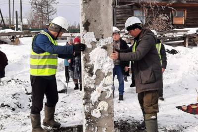 В якутском селе Кэскил заложили первую сваю многоквартирного жилого дома / Мария Горохова   