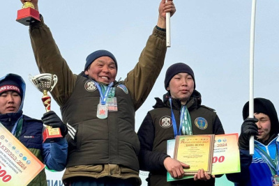 Николай и Аркадий Федоровы из Амгинского улуса стали победителями соревнований отцов и сыновей / ЯСИА  Амгинский Республика Саха (Якутия)