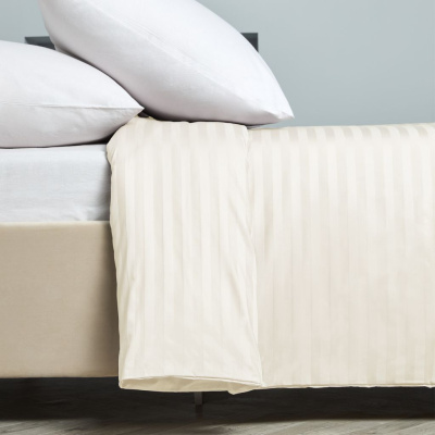 Пододеяльник Экрю страйп-сатин 40156