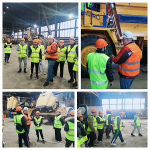 Студенты МПТИ побывали в горнотранспортном цехе МНГОКа /    