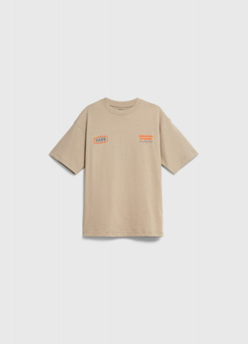 Футболка с принтом для мальчиков, Бежевый
