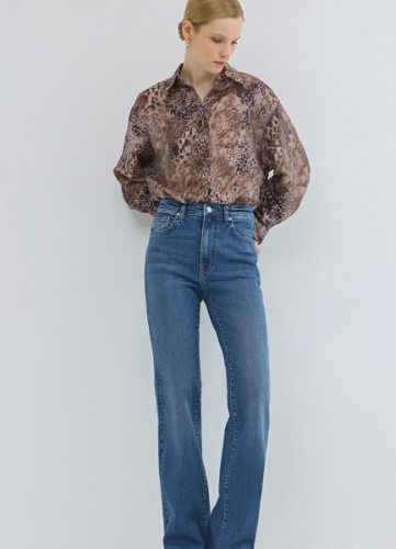 Рубашка из лиоцелла, Оранжевый