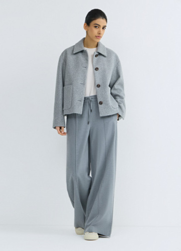 Куртка из пальтовой ткани, Серый