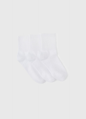 Базовые носки, 3 пары, Белый