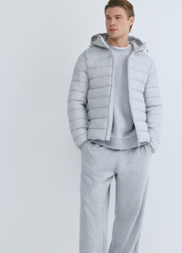 Утеплённая лёгкая куртка, Белый