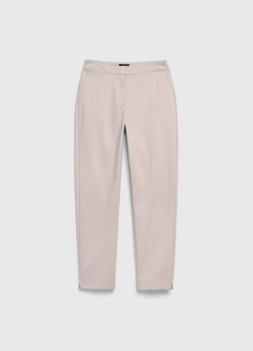 Зауженные прямые брюки, Бежевый