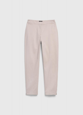 Зауженные прямые брюки, Бежевый