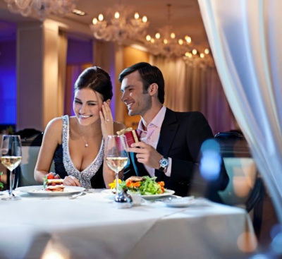 Романтический ужин в ресторане