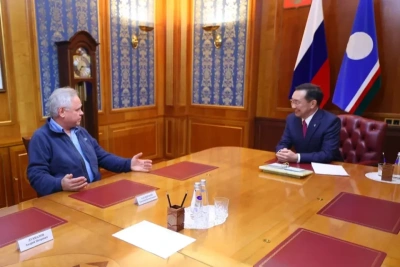 Айсен Николаев встретился с Евгением Касперским / ЯСИА   