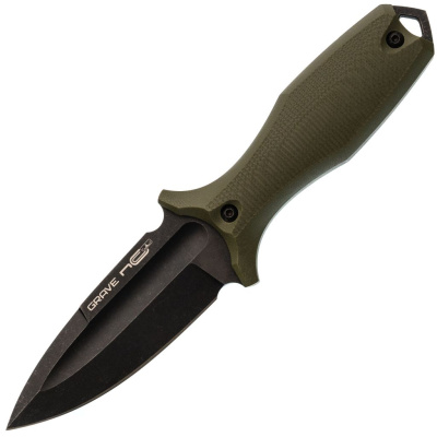 Нож N.C.Custom Grave, сталь AUS-10, рукоять olive G10