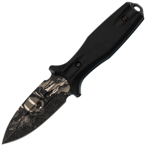 Туристический нож N.C.Custom Grave 2.0, сталь AUS-8, рукоять эластрон