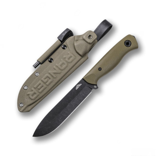 Туристический нож N.C. Custom Ranger, сталь AUS-10, рукоять G10 оливковый