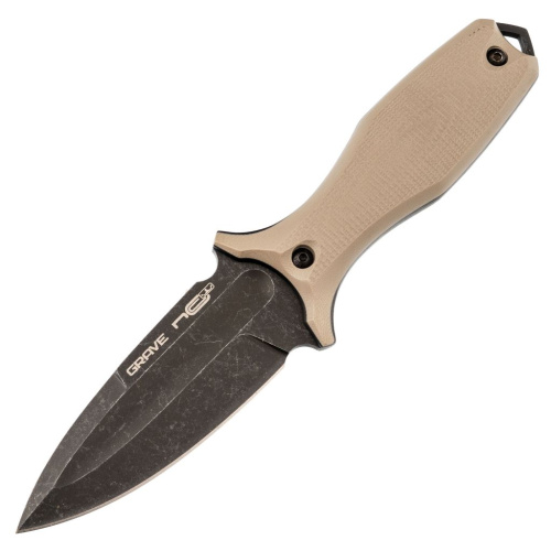 Нож Grave LE, сталь AUS-10, рукоять tan G10, N.C.Custom